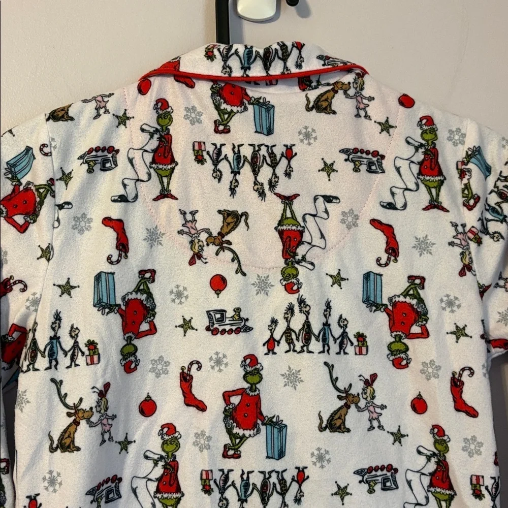The Grinch Pajama Button Up Top size S (6/7)